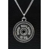 MOOYE ® - Collectie Zilveren Halterschijf 15 kg ketting hanger