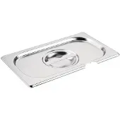 Vogue RVS deksels met lepeluitsparing | GN 1/4