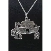 MOOYE ® - Collectie Zilveren Ark van Noach XL ketting hanger