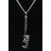 MOOYE ® - Collectie Zilveren Engelse sleutel ketting hanger