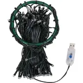 vidaXL Kerstboomlichtnet met 180 LED's, koud wit, 180 cm