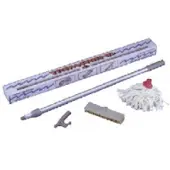 Goldenship Boat Hook&washing Kit Zilver 120-215 cm