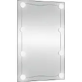 vidaXL Wandspiegel met LED's rechthoekig 50x80 cm glas