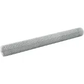 vidaXL Gaashek, verzinkt staal, 10x1,5 meter, zilverkleurig