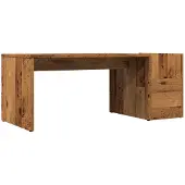 vidaXL Salontafel 90x45x35 cm bewerkt hout oud houtkleurig