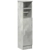 vidaXL Badkamerkast met rolhouder 20,5x22x90 cm betongrijs