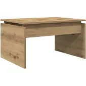 vidaXL Salontafel 68x50x38 cm bewerkt hout artisanaal eikenkleur