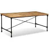 vidaXL Eettafel 180 cm massief mangohout