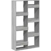 vidaXL Boekenkast 100x33x175 cm bewerkt hout grijs sonoma eikenkleurig