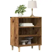 vidaXL Dressoir 57x35x75 cm bewerkt hout oud houtkleurig