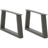 vidaXL Salontafelpoten 2 st V-vormig 70x(30-31,3) cm staal antraciet