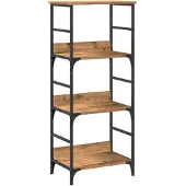vidaXL Boekenkast 50x33x117,5 cm bewerkt hout artisanaal eikenkleur