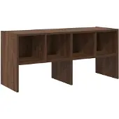 vidaXL Schoenenrek stapelbaar 89,5x30x40 cm bruin eikenkleur