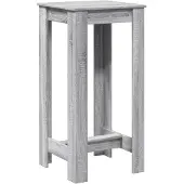 vidaXL Barkruk, grijs, Sonoma-stijl, 51x50x103,5 cm, houtvezel