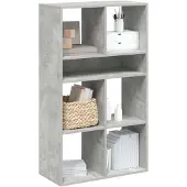 vidaXL Boekenkast 66x31x112 cm bewerkt hout betongrijs