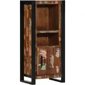 vidaXL Badkamerkast 40x30x90 cm massief recycled hout