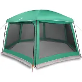 vidaXL Zwembadtent uitneembare buiten- gaaswanden 618x532 cm zeegroen