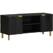 vidaXL TV-kast, zwart, 105x33x46 cm, houtvezel