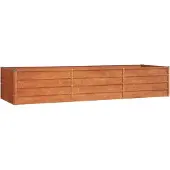 vidaXL Plantenbak verhoogd 240x80x45 cm cortenstaal roestig