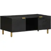 vidaXL Salontafel 100x54x40 cm bewerkt hout zwart