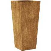 vidaXL Plantenbak 35x35x75 cm weervast staal