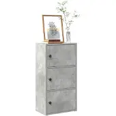 vidaXL Boekenkast 40x24x77 cm bewerkt hout betongrijs