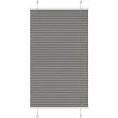 vidaXL Plissé rolgordijn 75x150 cm stofbreedte 74,4 cm antraciet