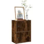 vidaXL Boekenkast 40x24x52 cm bewerkt hout gerookt eikenkleurig