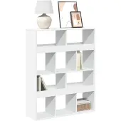 vidaXL Boekenkast 100x33x125,5 cm bewerkt hout wit