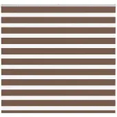 vidaXL Dubbele rolgordijn, bruin, 165x100 cm, stofbreedte 160,9 cm, polyester