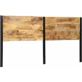 vidaXL Hoofdeinde 200 cm massief hout mango en ijzer