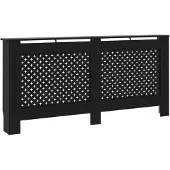 vidaXL Radiatorombouw 172x19x81,5 cm MDF zwart