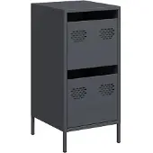 vidaXL Dressoir 35x39x73,5 cm koudgewalst staal antracietkleurig