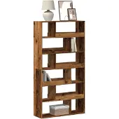 vidaXL Boekenkast 100x33x187,5 cm bewerkt hout oud houtkleurig