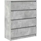 vidaXL Dressoir 80x35x99 cm spaanplaat betongrijs