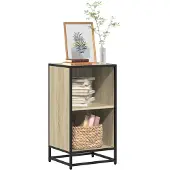 vidaXL Boekenkast 40x35x76 cm bewerkt hout sonoma eikenkleurig