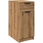 vidaXL Bureaukast 33x50x75 cm bewerkt hout artisanaal eikenkleurig