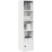 vidaXL Boekenkast 31x24x127 cm bewerkt hout wit