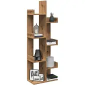 vidaXL Boekenkast 48x25,5x140 cm bewerkt hout artisanaal eikenkleurig