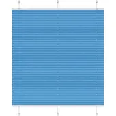 vidaXL Plissé rolgordijn 115x100cm stofbreedte 114,4cm polyester blauw