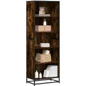 vidaXL Boekenkast 60x35x170,5 cm bewerkt hout gerookt eikenkleurig