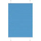 vidaXL Plissé rolgordijn 100x150 cm stofbreedte 99,4cm polyester blauw