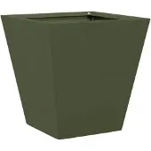 vidaXL Plantenbak 30x30x30 cm staal olijfgroen