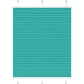 vidaXL Plissé rolgordijn 110x100 cm stofbreedte 109,4cm petrol groen