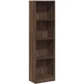 vidaXL Boekenkast 40x24x143 cm bewerkt hout bruin eikenkleurig