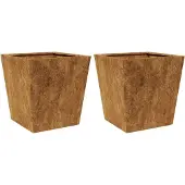 vidaXL Plantenbakken 2 st 40x40x40 cm weervast staal