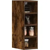 vidaXL Bovenkast Riga 20x29,5x60 cm bewerkt hout gerookt eikenkleurig