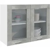 vidaXL Bovenkast Lyon 80x31x60 cm betongrijs