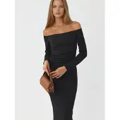 Busem Off-Shoulder Bodycon Maxi Jurk