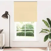 vidaXL Rolgordijn verduisterend 120x210 cm stofbreedte 116,6 cm beige